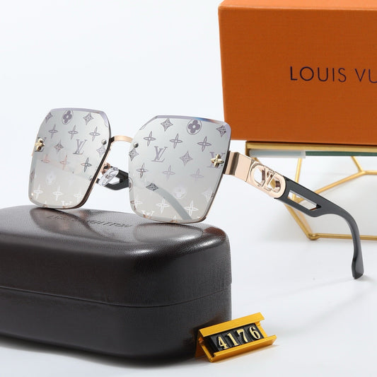 5-color fashion four-leaf clover letter sunglasses