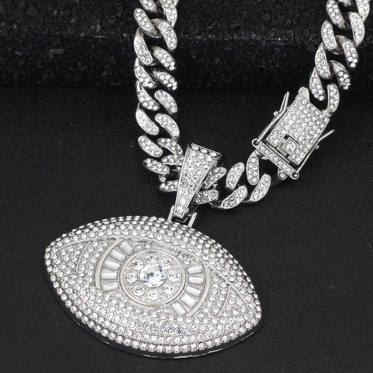 Angel Demon Eye Pendant Necklace