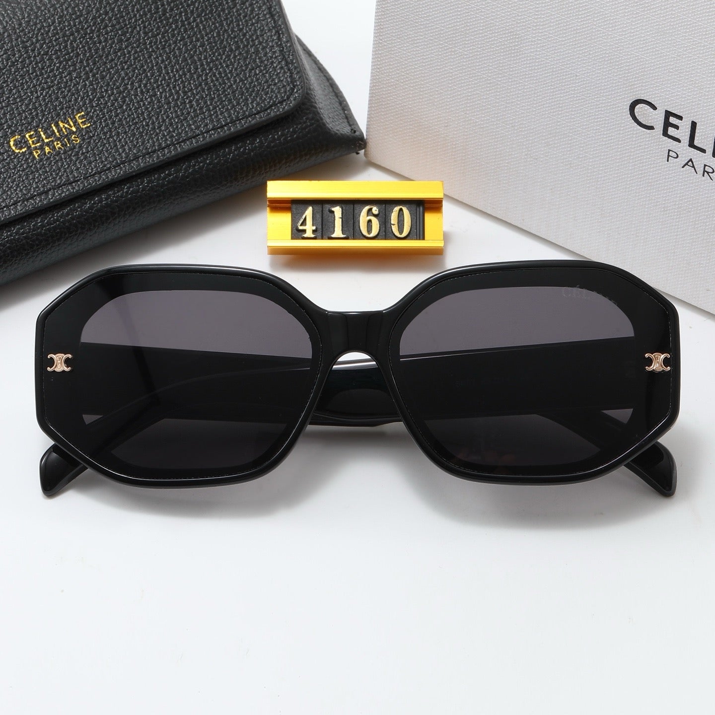 4-color fashion CE letter sunglasses