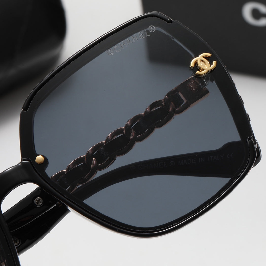 4-Color Fashion CC Frame Print Polarized Sunglasses