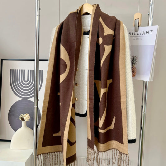 Fashion L letter scarf