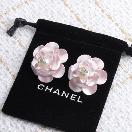 Fashion CC Flower Pearl Earrings