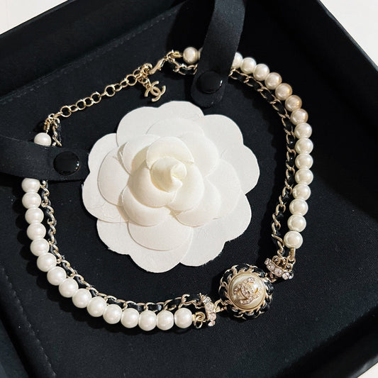 CC Pearl Necklace