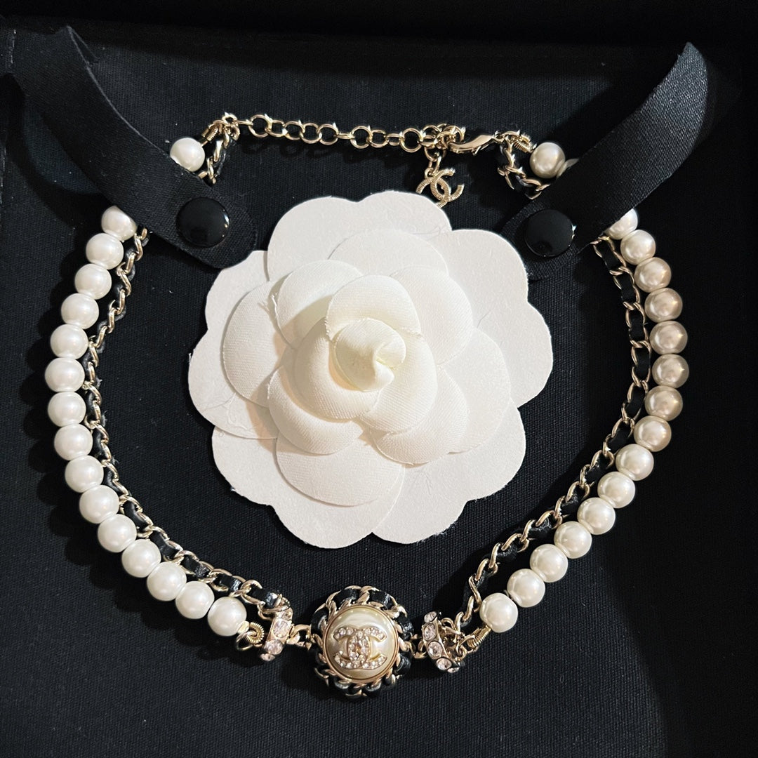 CC Pearl Necklace
