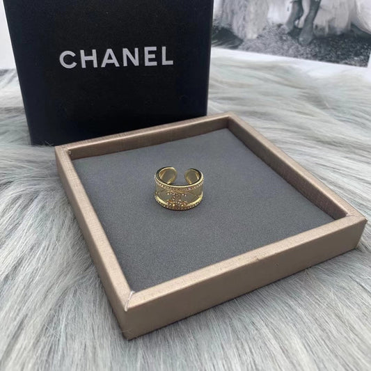 CC Rhinestone Open Ring