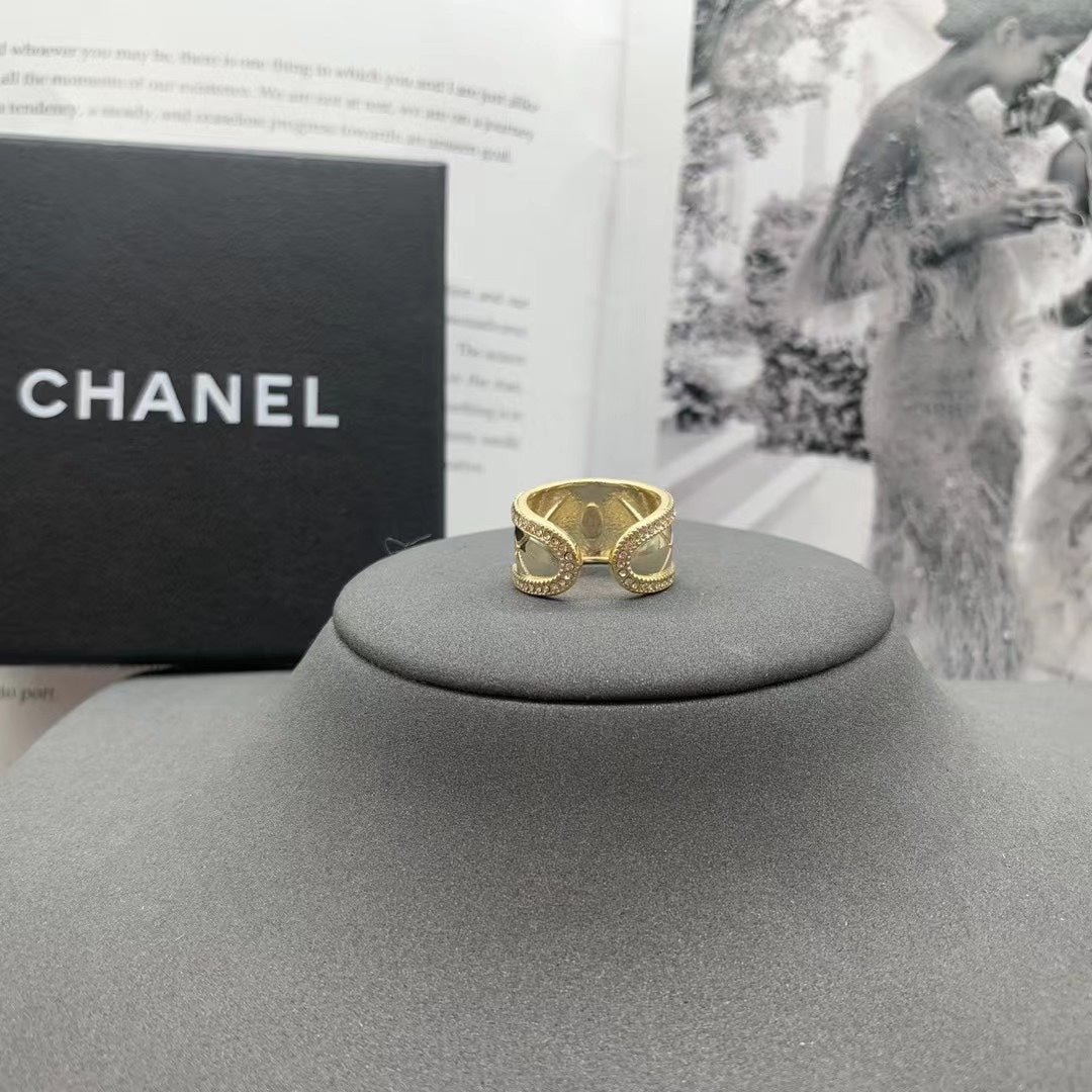 CC Rhinestone Open Ring