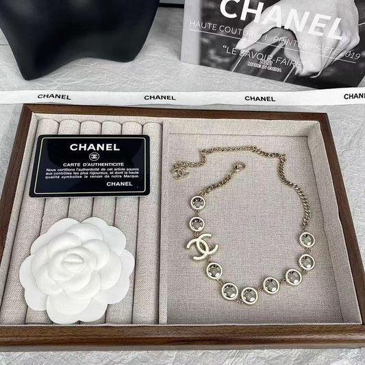 CC rhinestone necklace