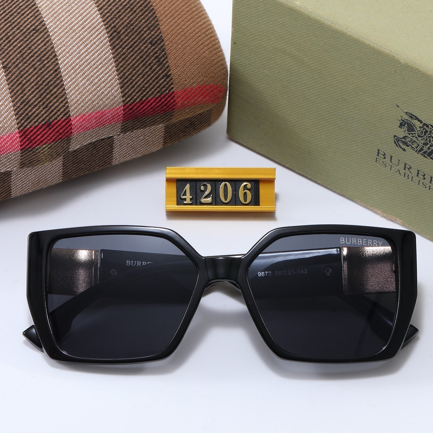 5-color fashionable BUR letter sunglasses