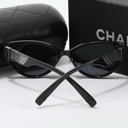 4-color fashion double C letter sunglasses