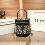 Retro cylindrical handbag
