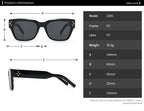 Vintage Square Artsy Sunglasses