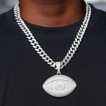 Angel Demon Eye Pendant Necklace