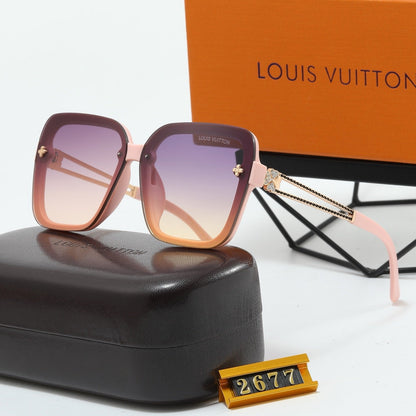 4-color fashionable four-leaf clover letter sunglasses