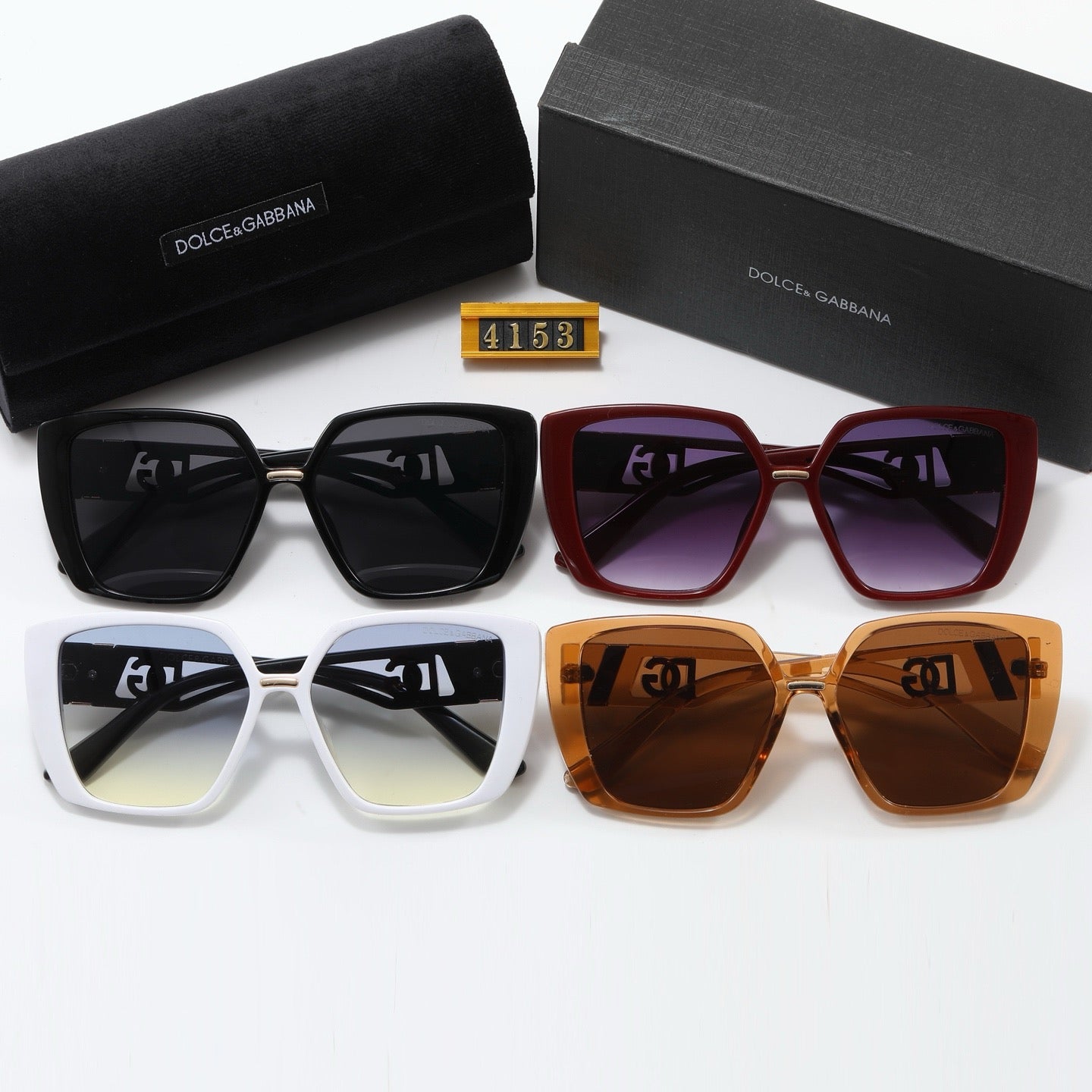 4-color fashion DG letter sunglasses