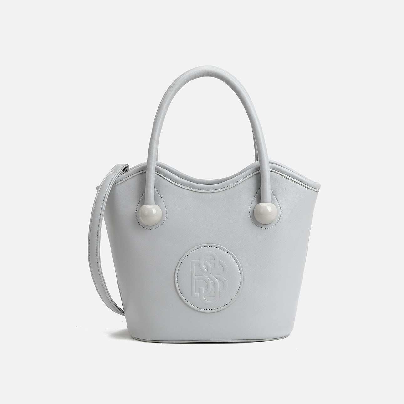 Silk scarf bucket shoulder messenger bag