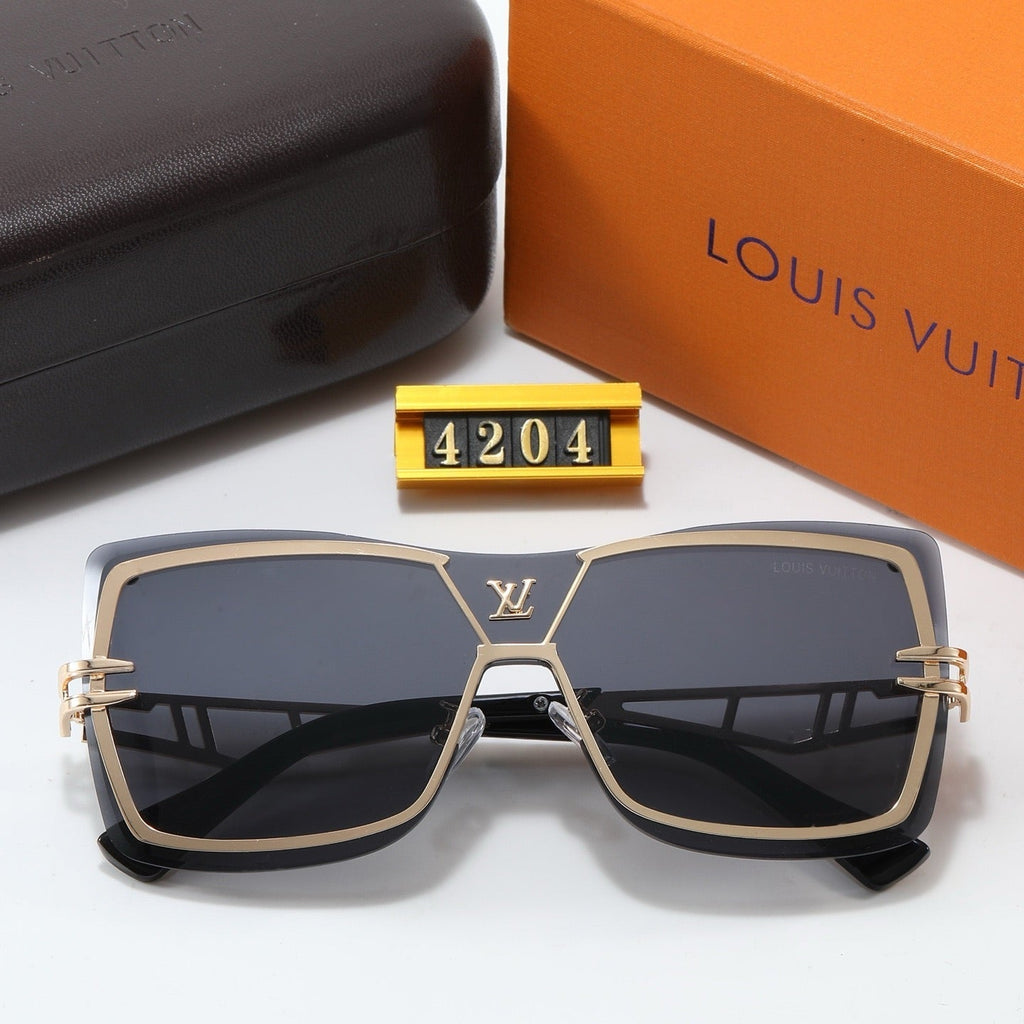 5-color fashionable four-leaf clover letter sunglasses