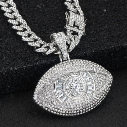 Angel Demon Eye Pendant Necklace