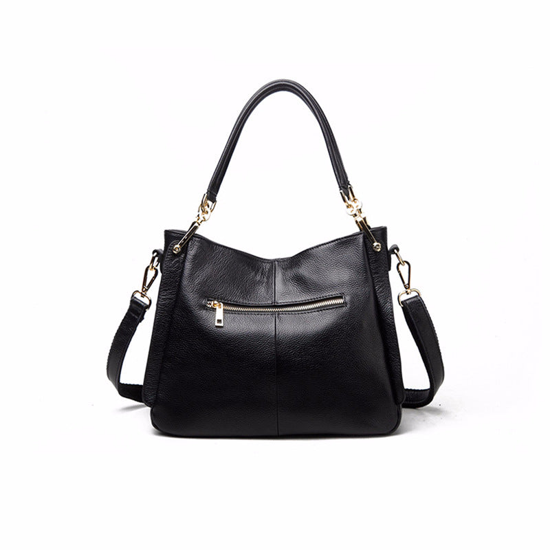 Tassel Simple and Versatile Leather Shoulder Bag