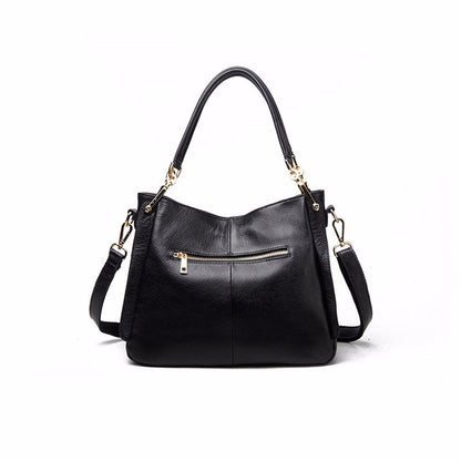 Tassel Simple and Versatile Leather Shoulder Bag