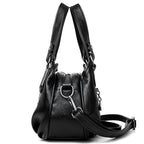 Vintage Multi-Compartment Crossbody Shoulder Bag