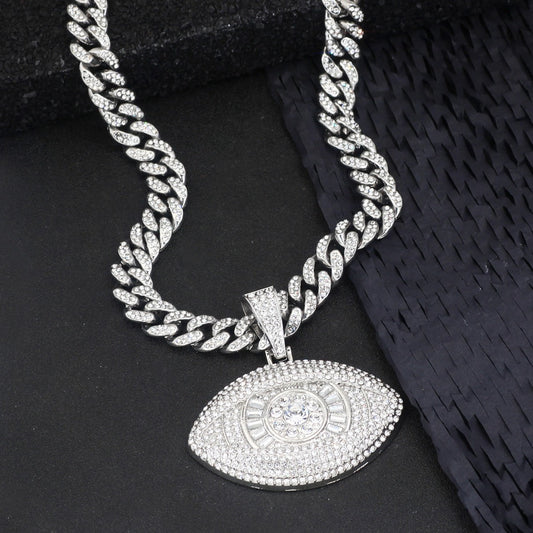 Angel Demon Eye Pendant Necklace