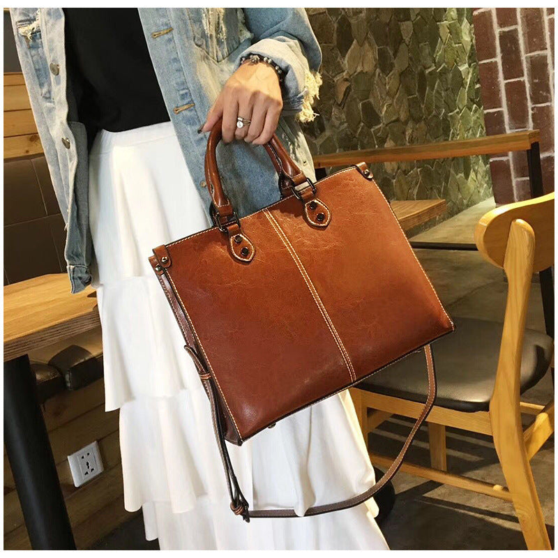 Retro handbag messenger bag