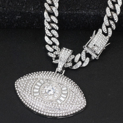 Angel Demon Eye Pendant Necklace