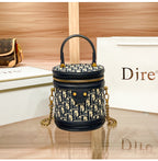 Retro cylindrical handbag