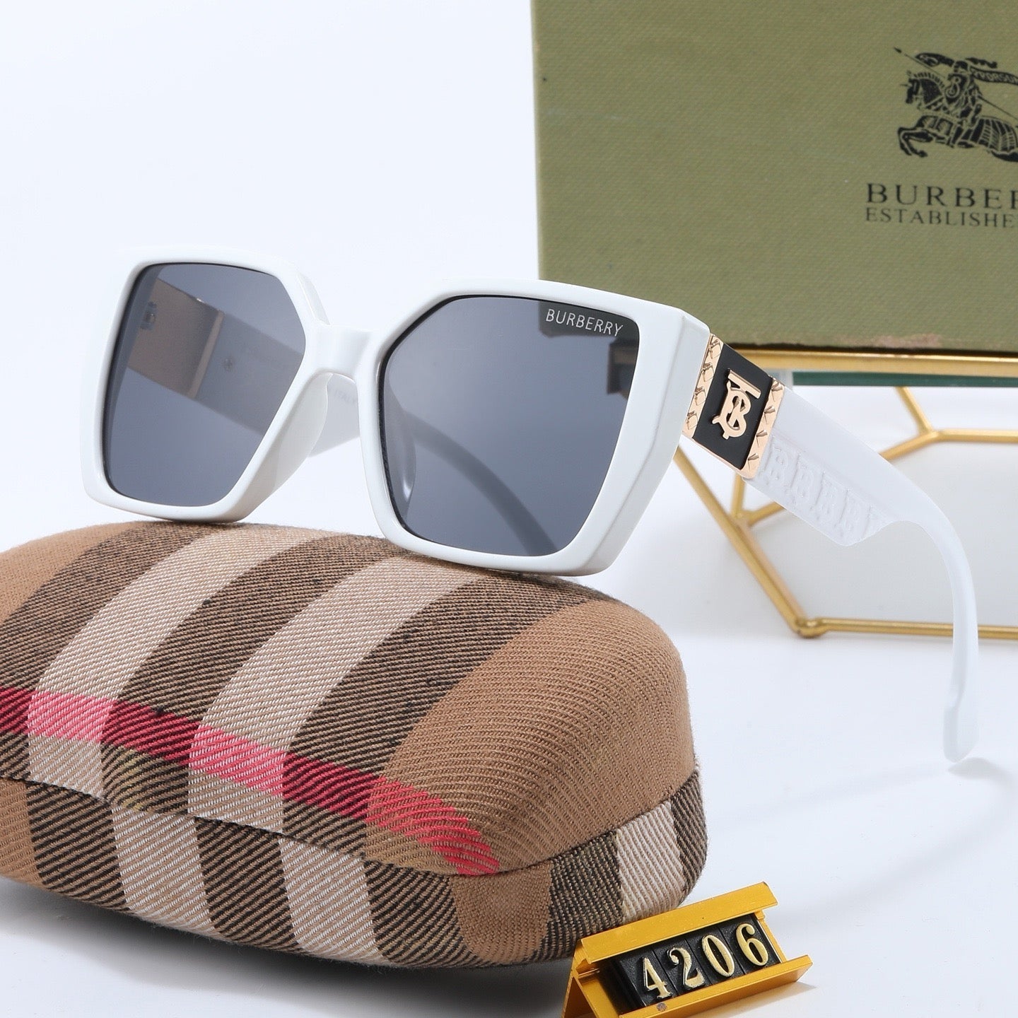 5-color fashionable BUR letter sunglasses
