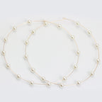 simple pearl big circle earrings earrings