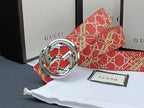 3 Colors luxury double G stripe calico belt Gender: general