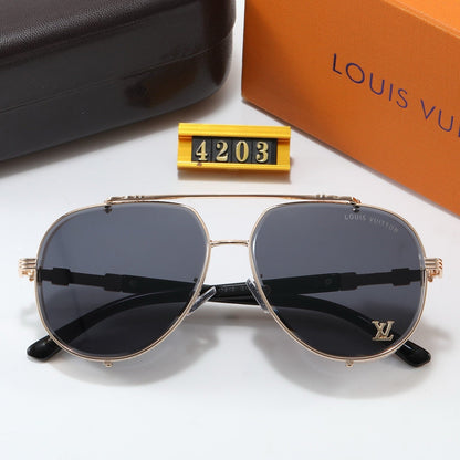 5-color fashionable four-leaf clover letter sunglasses