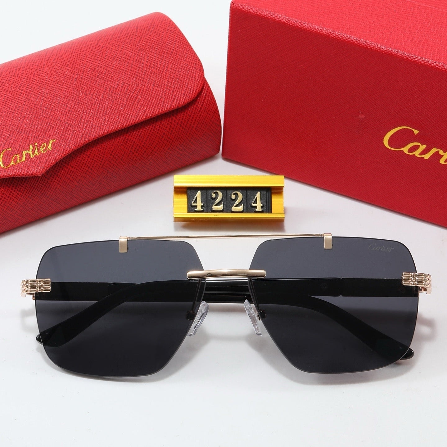5-color fashion CAR letter sunglasses