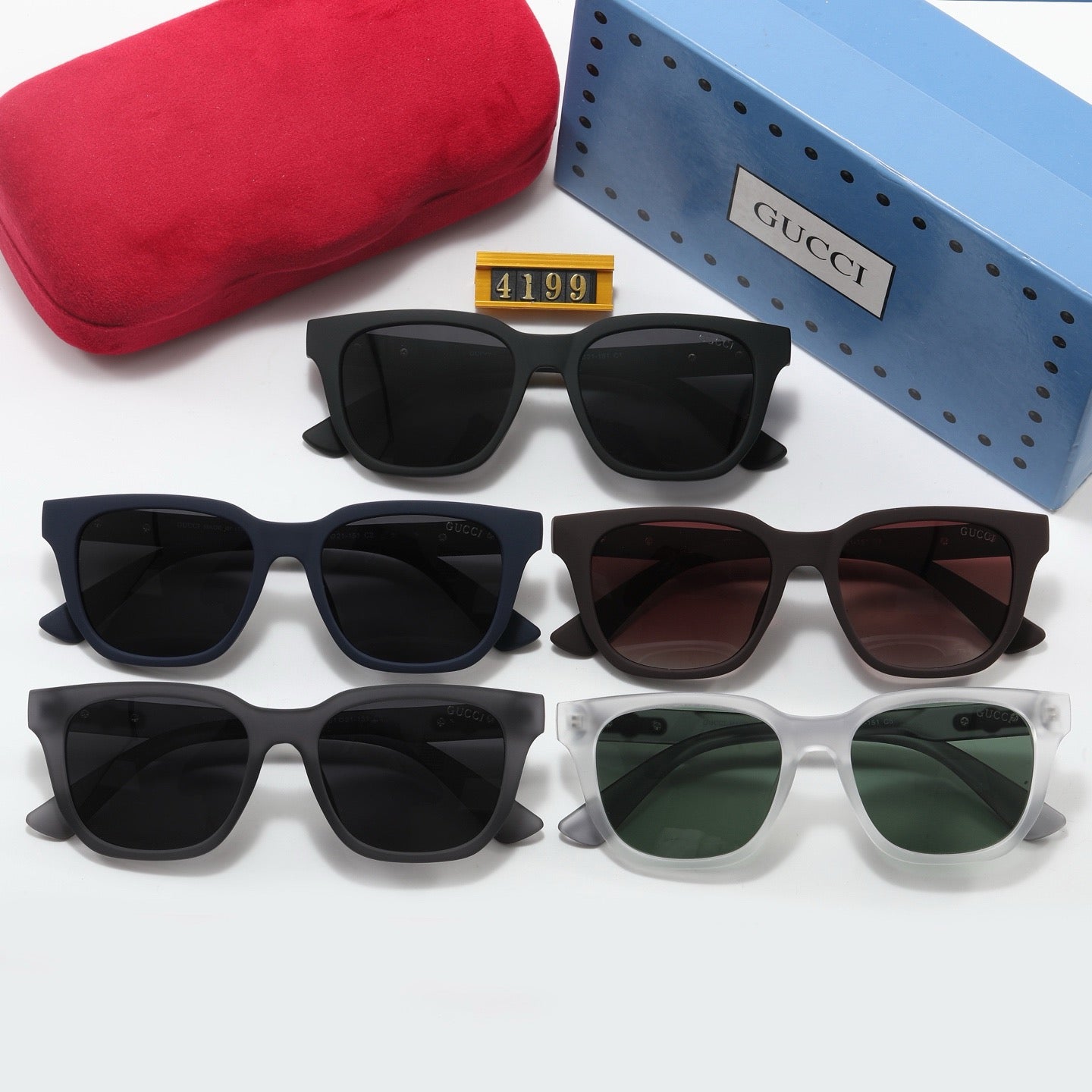 5-color fashionable GG letter sunglasses