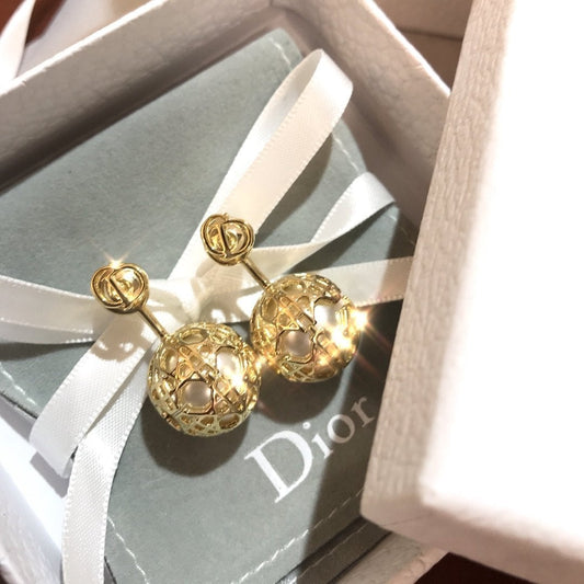 Elegant Pearl Ball Stud Earrings