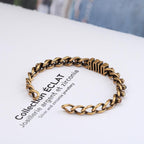 Elegant Letter Flower Bracelet