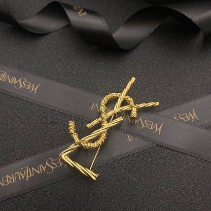 Luxury traditional letter brooch