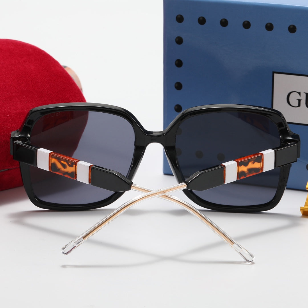 5 colors double G three-color stitching polarized sunglasses