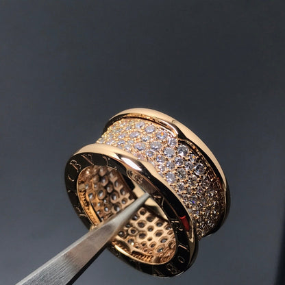 Fashion precision carving CNC ring Full Star