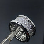 Fashion precision carving CNC ring Full Star