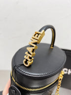 Vintage Pearl Monogram Mosaic Handbag Leather Crossbody Bag