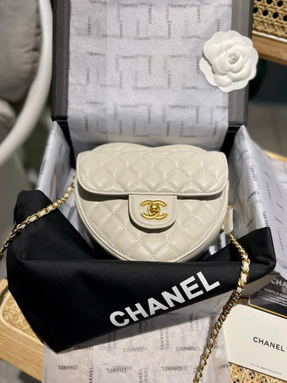 Fashion Heart-Shaped Leather Crossbody Bag Shoulder Bag