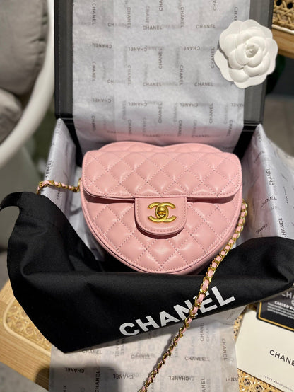 Fashion Heart-Shaped Leather Crossbody Bag Shoulder Bag