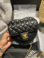 Fashion Heart-Shaped Leather Crossbody Bag Shoulder Bag