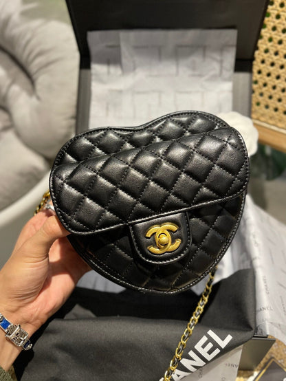 Fashion Heart-Shaped Leather Crossbody Bag Shoulder Bag