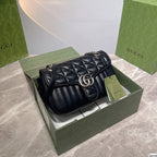 2Colors Classic Ringer Double G letter Buckle Crossbody Bag Single Shoulder Bag