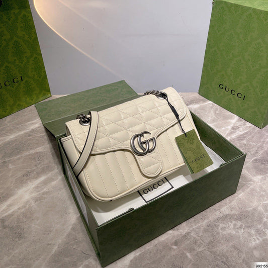 2Colors Classic Ringer Double G letter Buckle Crossbody Bag Single Shoulder Bag