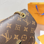 Luxury Bow Printed Leather Crossbody Bag Handbag