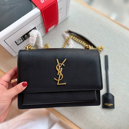 Classic Double Sunset leather satchel