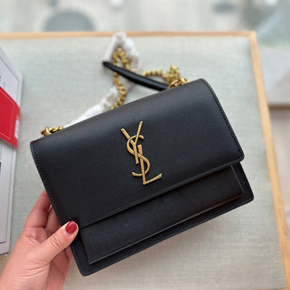 Classic Double Sunset leather satchel